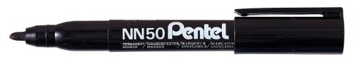 Pentel Permanent Marker ksylen-/toluolfrei końcówka okrągła 1.5 MM szerokość linii 12 sztuki czarna NN50-AO