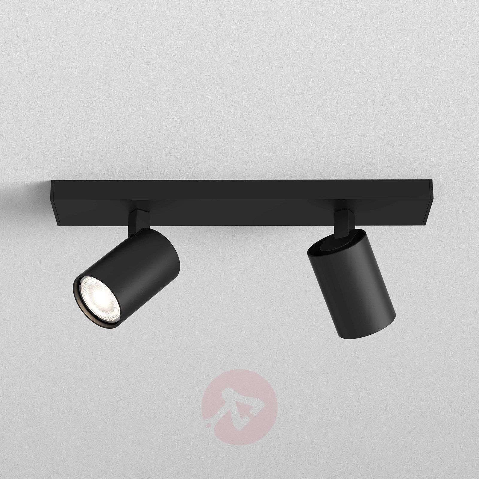 Astro Lighting Ascoli Twin Deckenstrahler, schwarz matt