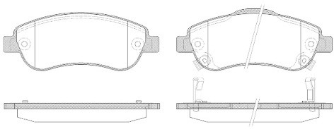 RoadHouse Zestaw klocków hamulcowych, hamulce tarczowe 21289.02
