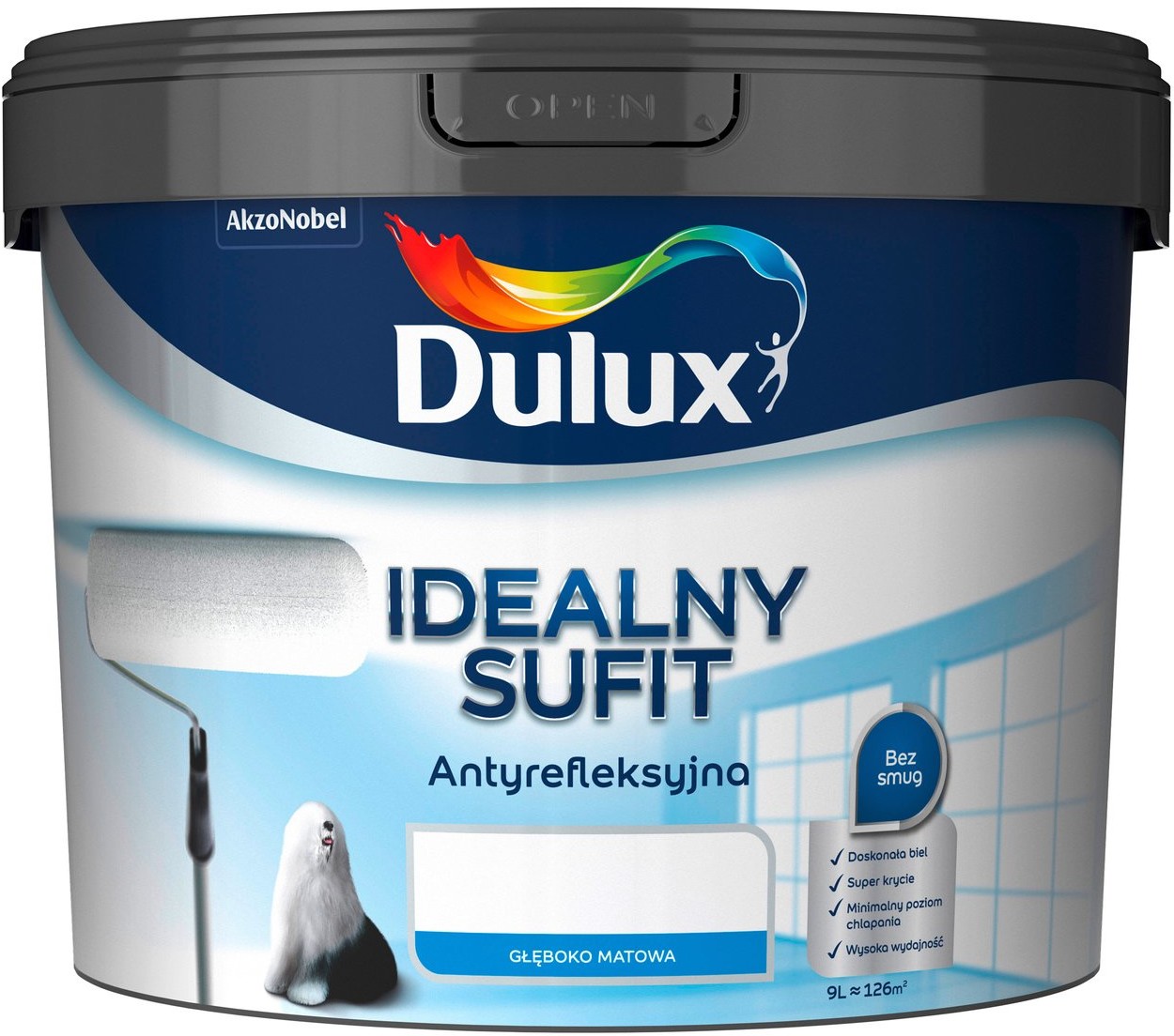 Dulux Idealny sufit Emalia sufitowa white 3l