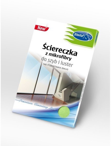 Stella pack Ściereczka z mikrofibry do szyb i luster 1szt.