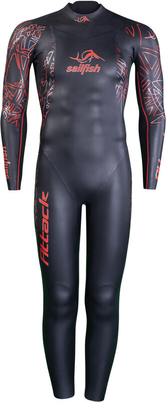 sailfish sailfish Attack 7 Wetsuit Men, czarny M 2022 Stroje triathlonowe 4055083007756