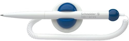 Schneider Klick-Fix-PEN ball point Pen (mocno przyłączonym Tele sznur, M) opakowanie  sztuk niebieski KLICK-FIX-PEN