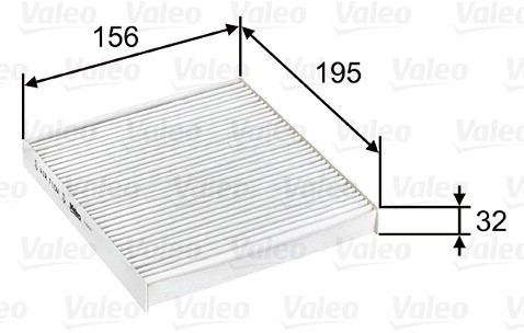 VALEO Filtr, wentylacja przestrzeni pasażerskiej 715637