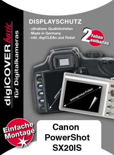 digiCover ochrona wyświetlacza Basic Canon PowerShot SX20 IS A2280