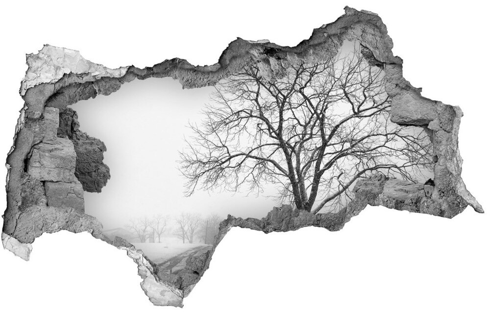 Wallmuralia.pl naklejka fototapeta 3D widok Drzewo zimą