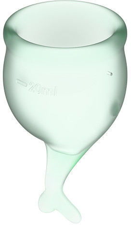 Satisyfer Zestaw kubeczków menstruacyjnych Satisfyer Feel Secure Menstrual Jasny zielony