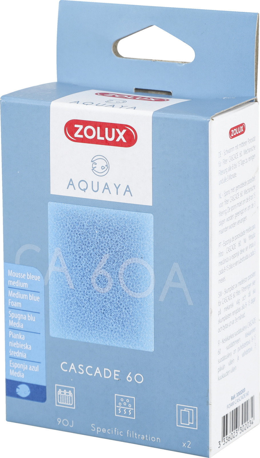 Zolux AQUAYA Wkład gąbka Cascade 60 330203