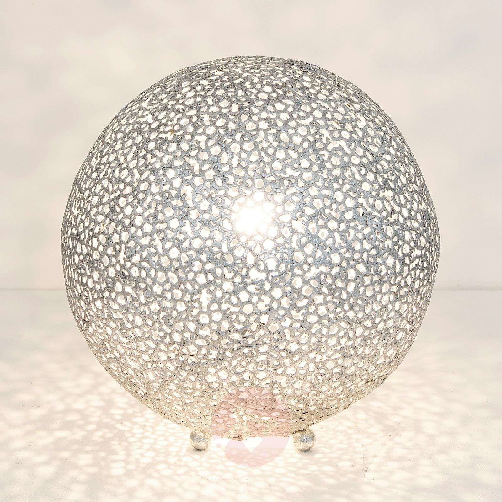 J. Holländer Tischleuchte Lily Grande, 43 cm, silber