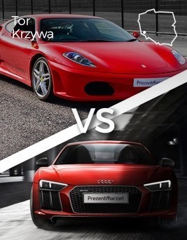 Jazda Ferrari F430 vs Audi R8  Tor Krzywa P0004037