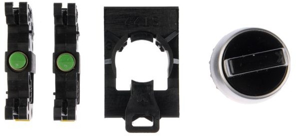 Spamel Spółdzielnia Inwalidów Przełącznik 3 położeniowy pokrętło 22mm czarny 2Z bez samopowrotu SP22-P3-CZ-20