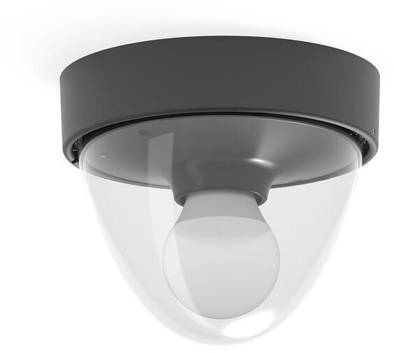 Nowodvorski Lampa sufitowa i ścienna NOOK SENSOR na e27 10W IP44 wys. 15cm czarny 7977