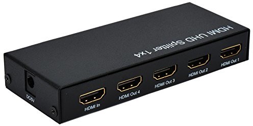 Rotronic ROLINE 14013586 HDMI Video-Splitter, 4 K, 4-krotnie Czarny 14013586