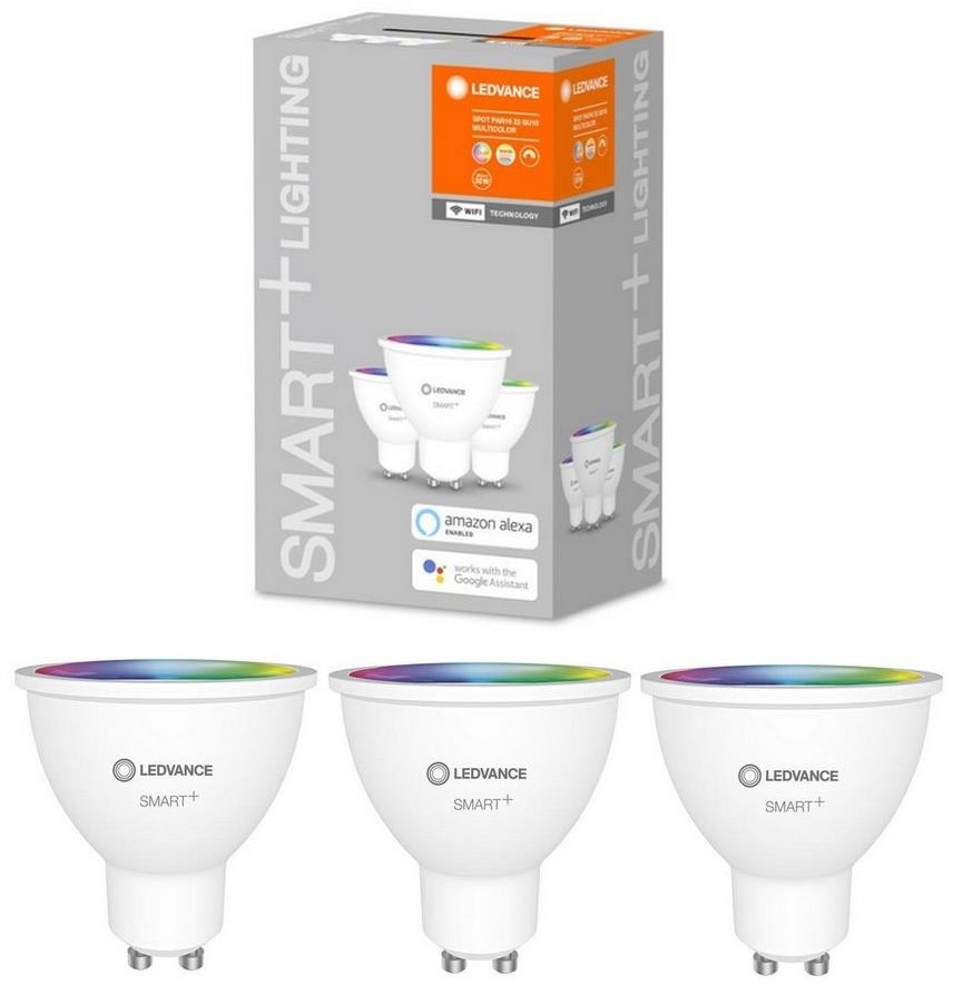 LEDVANCE ZESTAW 3x LED RGBW Żarówka ściemnialna SMART+ GU10/5W/230V 2700K-6500K -