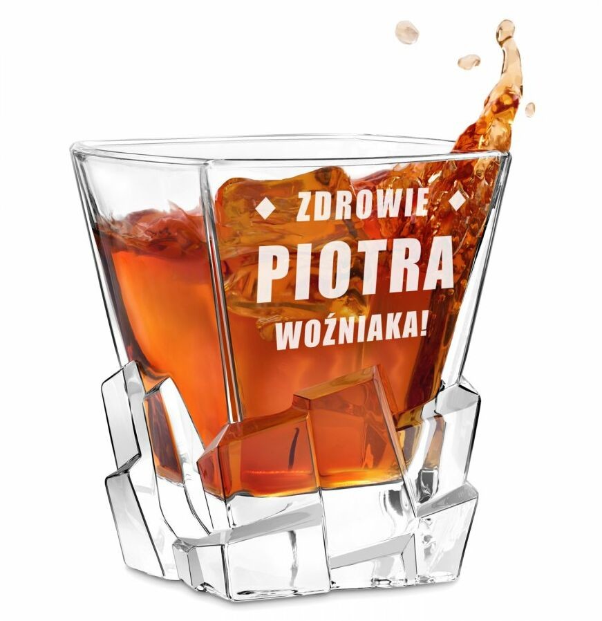 Murrano Szklanka do whisky z grawerem dla niego SZIB-030