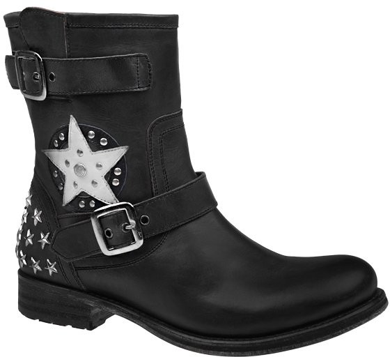 Mustang Botki Kowbojki 33C071 2828-603-9 Schwarz Czarne ocieplane 3294