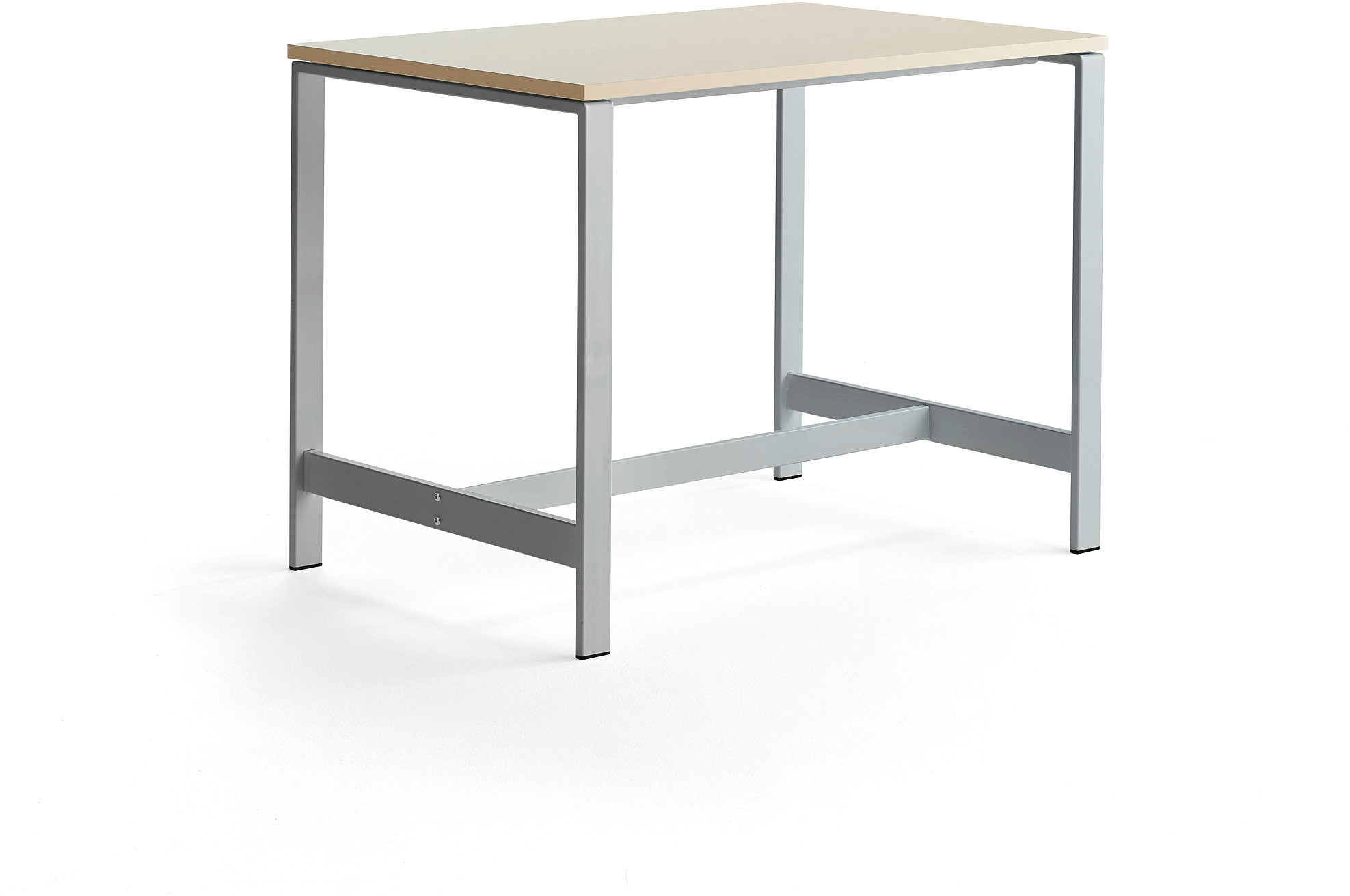 AJ Produkty Stół VARIOUS, 1200x800 mm, wysokość 900 mm, srebrny, brzoza