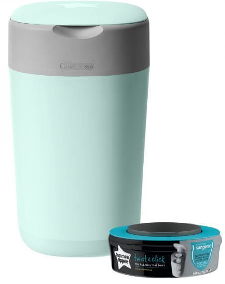 Tommee Tippee kosz na pieluchy Sangenic Twist & Click zielony