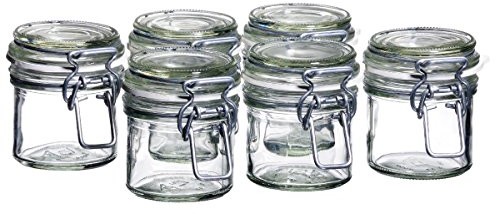 Domestic by Mäser Gothika słoiki na przetwory, trwałe i łatwe do umycia, 9 cl, 6 sztuk, przezroczysty, 9 cl 925337