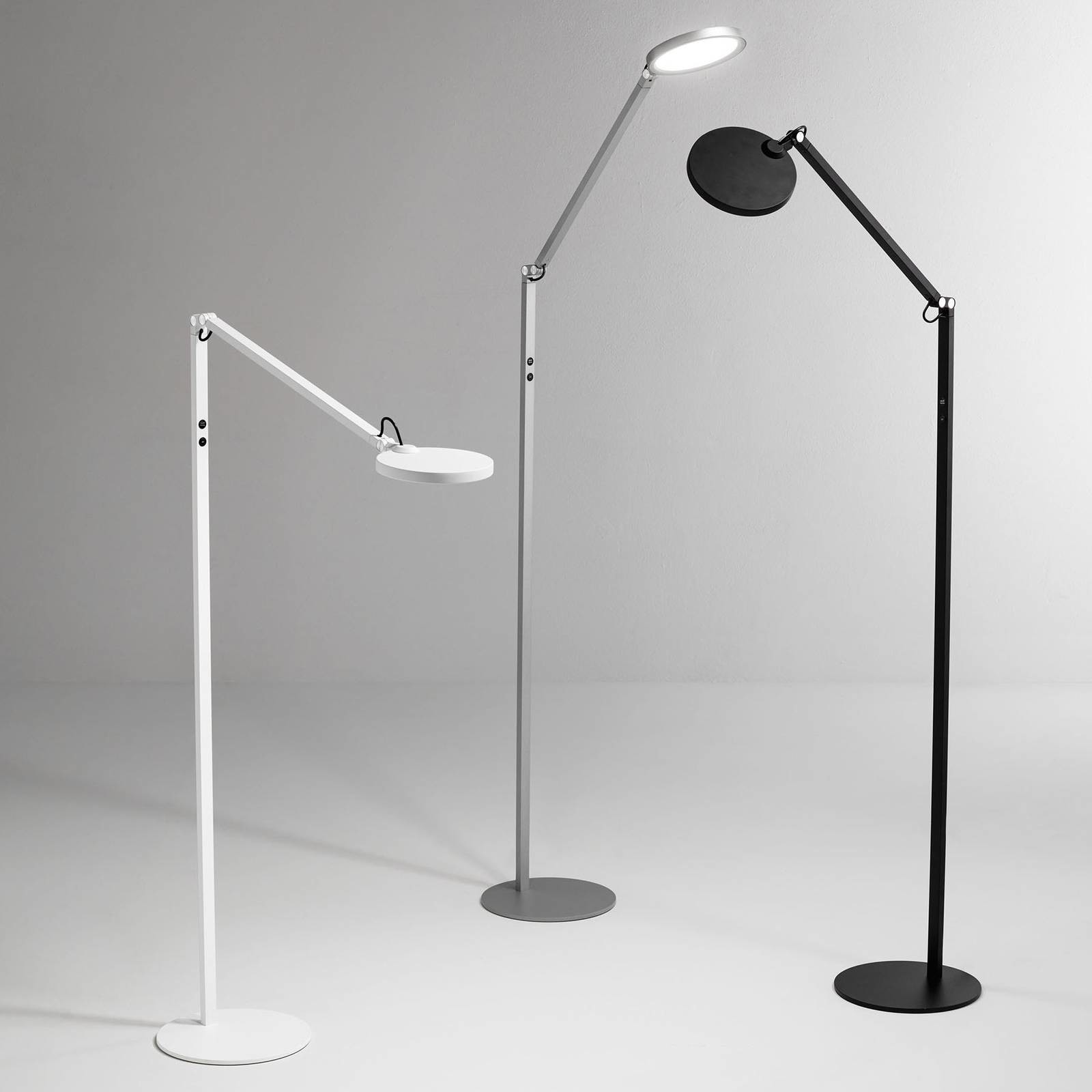 Fabas Luce Lampa stojąca LED Regina 1-pkt. biała