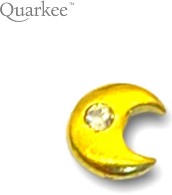 Quarkee Quarkee 22K Gold Moon with Cubic Zirconia / Księżyc z cyrkonią