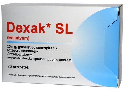 BERLIN CHEMIE Dexak SL 25mg 20 saszetek 6990760