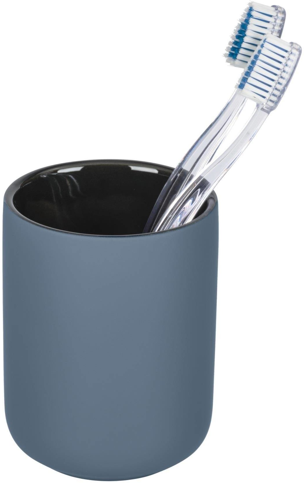 Wenko Pojemnik na szczoteczki do zębów AVELLINO ceramiczny niebieski 7,5 cm 24791100