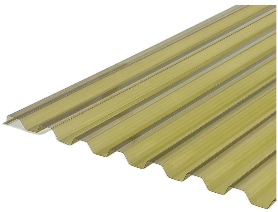 POLYXO Płyta trapezowa PCV 200 x 90 cm dymny Polyxo
