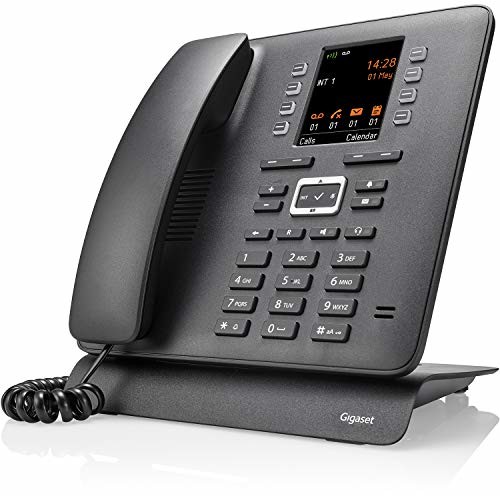 Gigaset Gigaset Pro Maxwell C DECT telefon stołowy dla większej elastyczności  telefon DECT z wyglądem telefonu stołowego  elastyczny telefon biznesowy, czarny S30853-H4007-R101