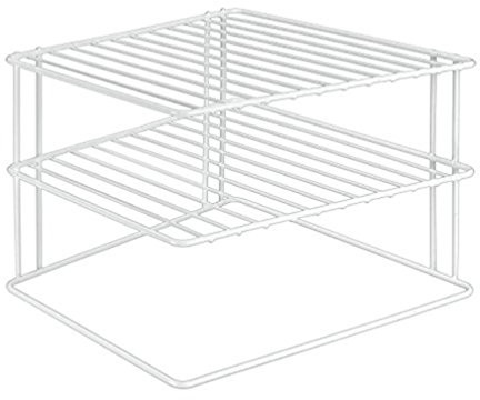 Metaltex Silos 364202095 2-poziomowy wkład do szafki kuchennej, 25 x 25 x 19 cm, kolor biały , biały, 1 - opakowanie 364202