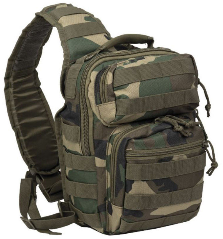 Mil-Tec Plecak One Strap Assault 10 l Woodland (14059120) 14059120