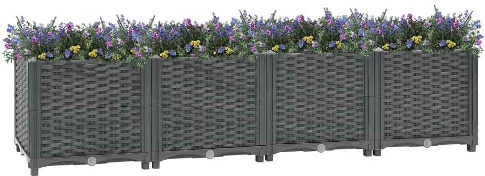 vidaXL Donica do podniesionej rabaty, 160x40x38 cm, polipropylen! 310404