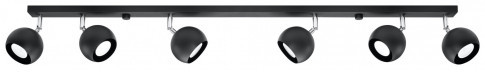 Czarny plafon z regulacją reflektorów EX513-Oculars