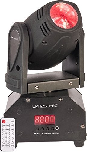 Ibiza lmh250-RC Mini Reflektor LED 4-W-1; 10 W, czarna LMH250-RC