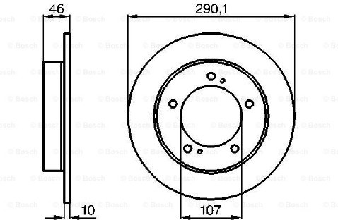 BOSCH Tarcze hamulcowe (komplet 2 sztuk) 0 986 478 377