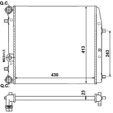 NRF Chłodnica, układ chłodzenia silnika NRF 53021A 53021A