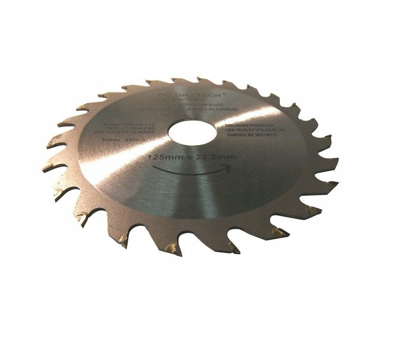 Tarcza piła widiowa do drewna 125x22,22mm 24T Ft