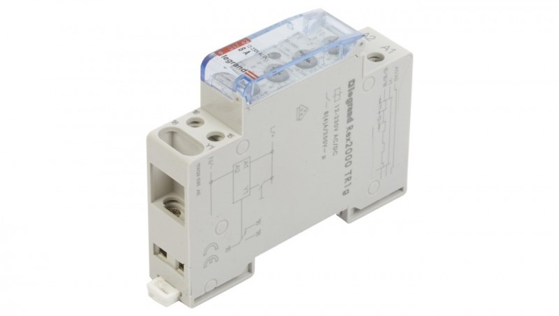 Legrand Przekaźnik czasowy 1P 8A 0.1sek-100h 12-230V ACDC cykliczne załączanie i wyłączanie RC322 004742 004742