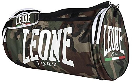 LEONE 1947 Leone 1947 Kamuflaż torba sportowa, Camo-zielony, rozmiar uniwersalny AC906