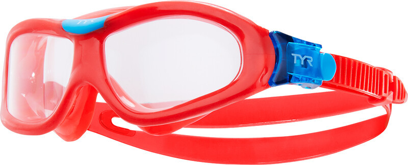 TYR TYR Orion Maska pływacka Dzieci, clear/red/red  2020 Okulary do pływania LGORNK158-158