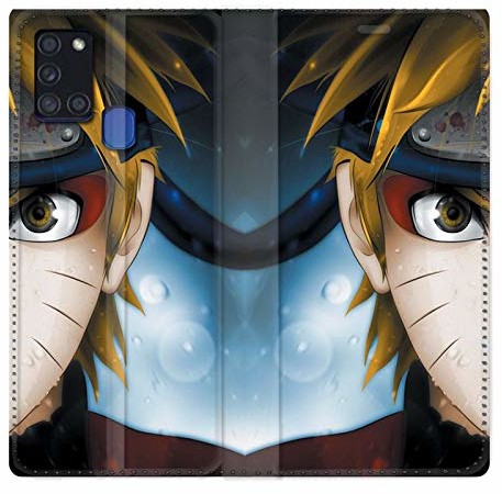 Samsung Cokitec Cokitec Etui ochronne do Galaxy A21S, skóra, motyw: Manga Naruto, białe 88008