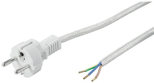 Wentronic przewód zasilający (wtyczka z zestykiem ochronnym na otwarte końce) 3 m 4040849505041