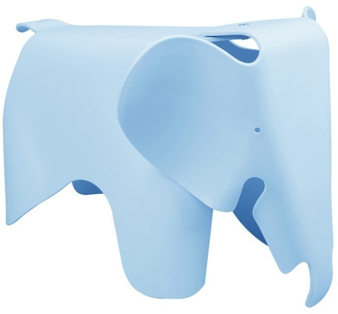 King Home Stołek SŁONIK niebieski - polipropylen PC-027.BLUE