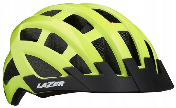 Lazer Kask Comp DLX Flash Yellow Uni +Siatka +LED 0807184