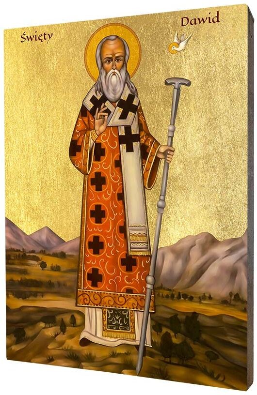 Art Christiana Ikona święty Dawid z Walii ACHI298