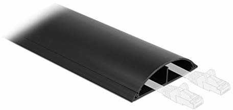 Delock Kanał kablowy samoprzylepny 89 x 21 mm - długość 1 m czarny 20712