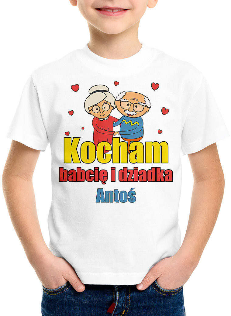 Poczpol Kocham babcię i dziadka - koszulka dziecięca 42734-M