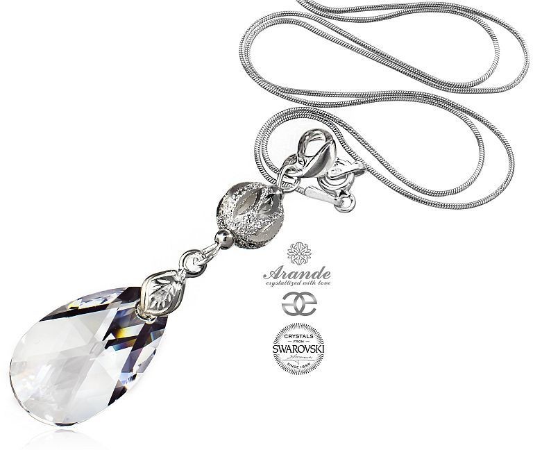 Swarovski Arande piękny naszyjnik CRYSTAL FANTASIA SREBRO 701144
