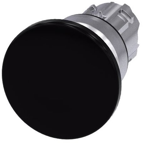 Siemens Indus.Sector grzybek włącznik przyciskowy 3su1050  1bd10  0 AA0 22 MM, okrągła, czarna Sirius przedni element do wciskanego 4011209966758 3SU1050-1BD10-0AA0