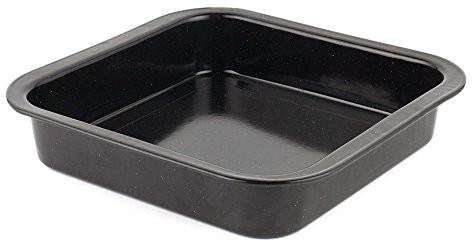 Russell Hobbs bw000751 Romano vitreous enamel Square baking Pan, 26 cm, Black BW000751